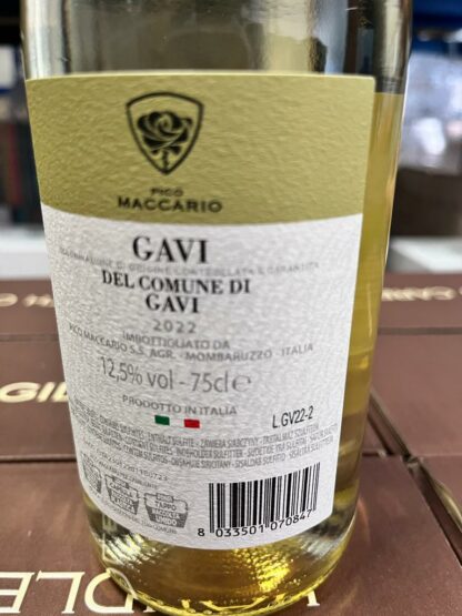Pico Maccario, Gavi di Gavi 2022' 75cl 12,5% vol x 6pudelit - Image 3